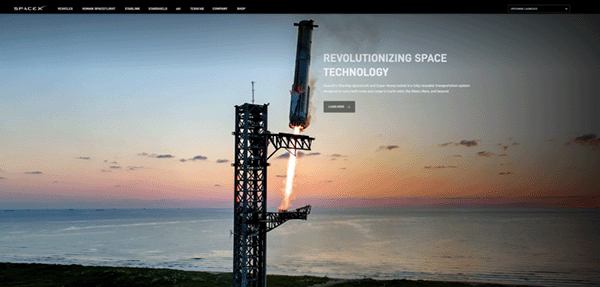 スペースX公式サイト