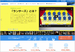 ランサーズのホームページ画像